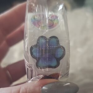 Holographic Paw Print Stickers